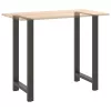  2 db antracitszürke acél bárasztalláb 60x(110-111) cm