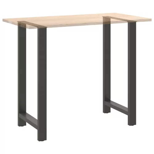  2 db antracitszürke acél bárasztalláb 60x(110-111) cm