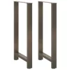  2 db natúr acél bárasztalláb 60 x (110-111) cm