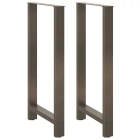  2 db natúr acél bárasztalláb 60 x (110-111) cm