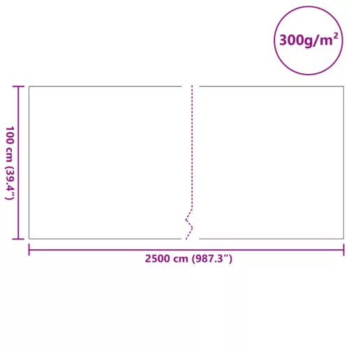  Tó Fleece 300 g/㎡ 1x25 m