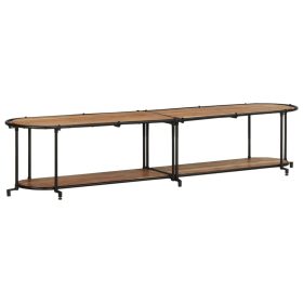  tömör akácfa TV-szekrény 200 x 42 x 40 cm