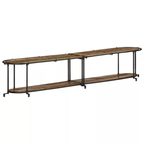  tömör újrahasznosított fa TV-szekrény 200 x 42 x 40 cm