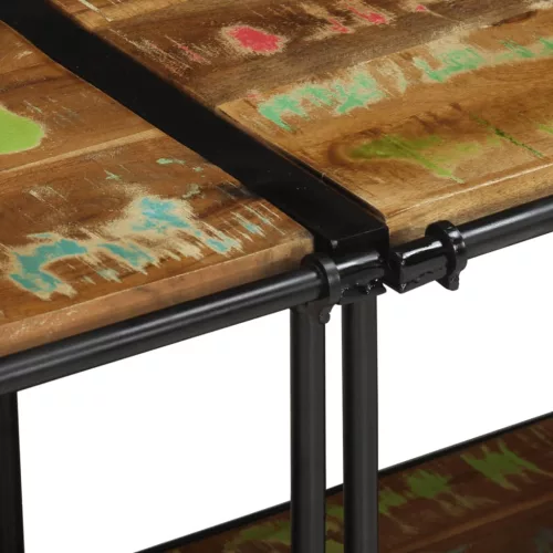  tömör újrahasznosított fa TV-szekrény 200 x 42 x 40 cm