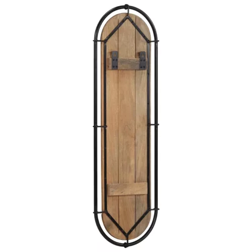  2db tömör nyers mangófa falra szerelhető ruhafogas 4 akasztóval