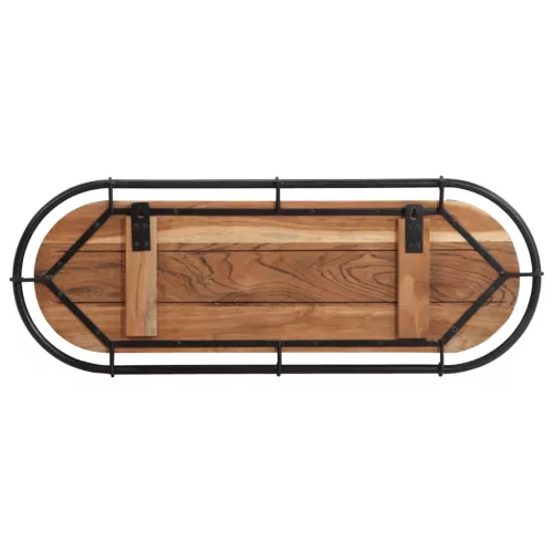  tömör akácfa falra szerelhető ruhafogas 5 akasztóval