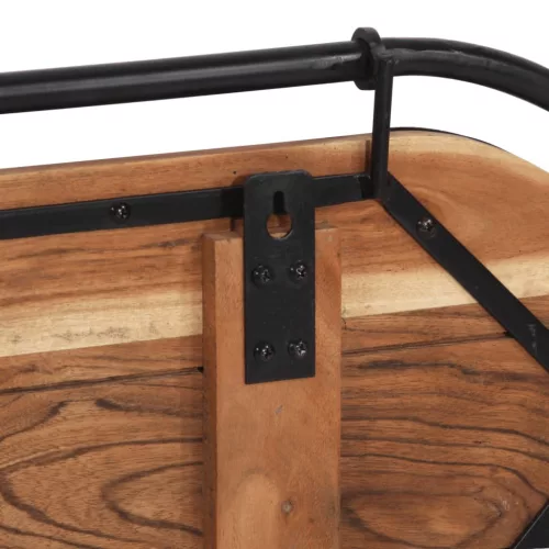  tömör akácfa falra szerelhető ruhafogas 5 akasztóval