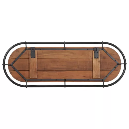  újrahasznosított fa falra szerelhető ruhafogas 5 akasztóval