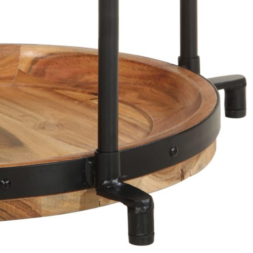  tömör akácfa kisasztal Ø55 x 83 cm