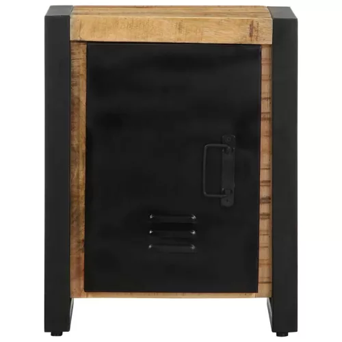  Éjjeli szekrények 2 db tömör nyersfa mangó