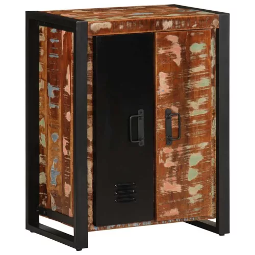  Tálaló többszínű 55x35x70 cm Tömör fa újrahasznosított