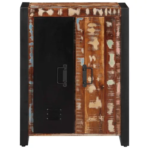  Tálaló többszínű 55x35x70 cm Tömör fa újrahasznosított