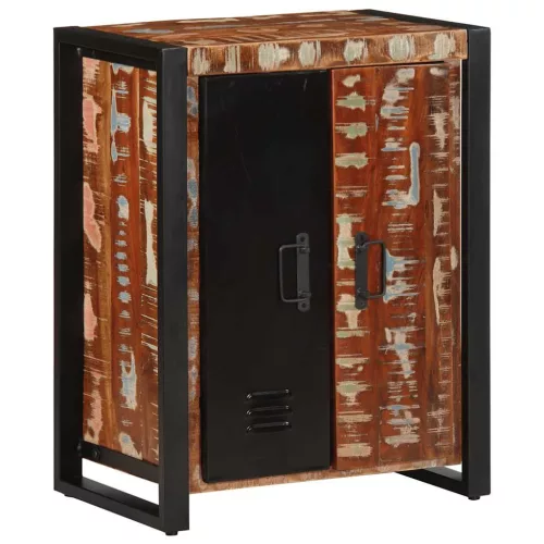  Tálaló többszínű 55x35x70 cm Tömör fa újrahasznosított