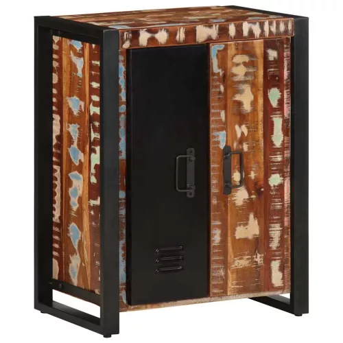  Tálaló többszínű 55x35x70 cm Tömör fa újrahasznosított