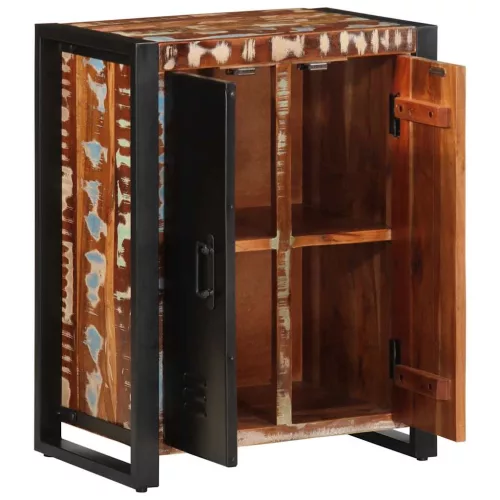  Tálaló többszínű 55x35x70 cm Tömör fa újrahasznosított