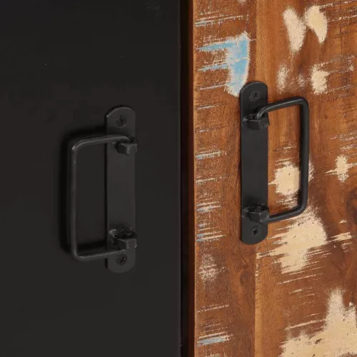  Tálaló többszínű 55x35x70 cm Tömör fa újrahasznosított