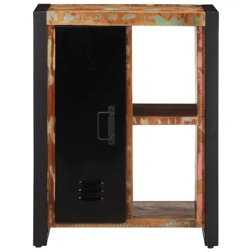  Tálaló többszínű 55x35x70 cm Tömör fa újrahasznosított