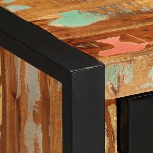  Tálaló többszínű 55x35x70 cm Tömör fa újrahasznosított