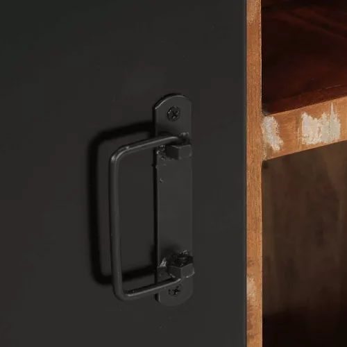  Tálaló többszínű 55x35x70 cm Tömör fa újrahasznosított