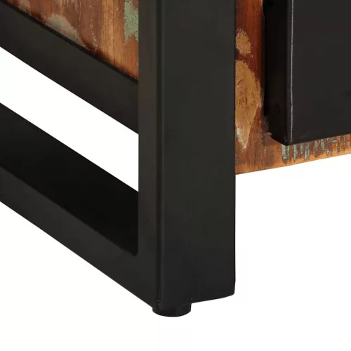  Tálaló többszínű 55x35x70 cm Tömör fa újrahasznosított