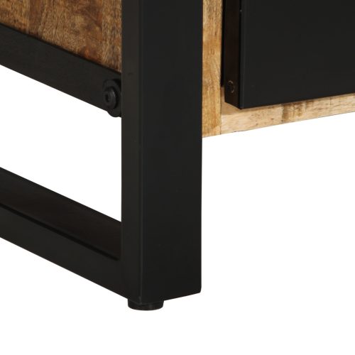  Fürdőszobai Szekrény 55x35x60 cm Tömör Fa Durva Mangó