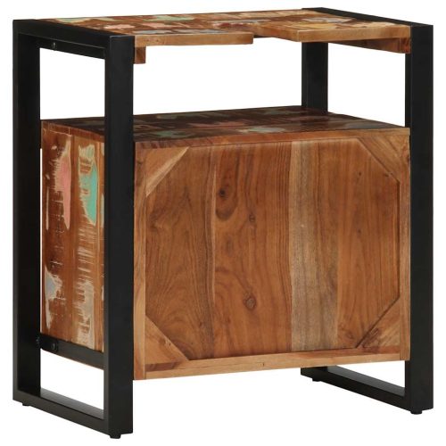  mosdószekrény 55x35x60 cm tömörfa, újrahasznosított, masszív fa