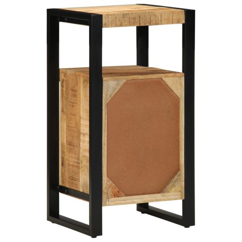  Fürdőszoba Szekrény 40x35x75 cm Tömör Fa Durva Mangó