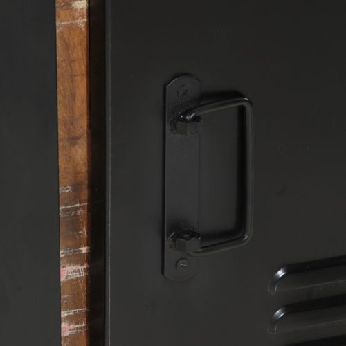  Fürdőszoba Szekrény Többszínű 40x35x75 cm Tömör Fa Újrahasznosított