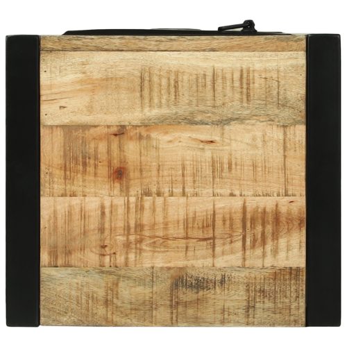  Fürdőszoba Fali Szekrény 40x35x90 cm Tömör Durva Fa Mangó