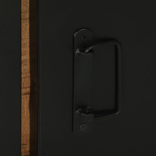  Fürdőszoba Fali Szekrény 40x35x90 cm Tömör Durva Fa Mangó