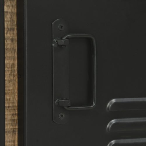  Fürdőszoba Fali Szekrény 40x30x40 cm Tömör Fa Durva Mangó