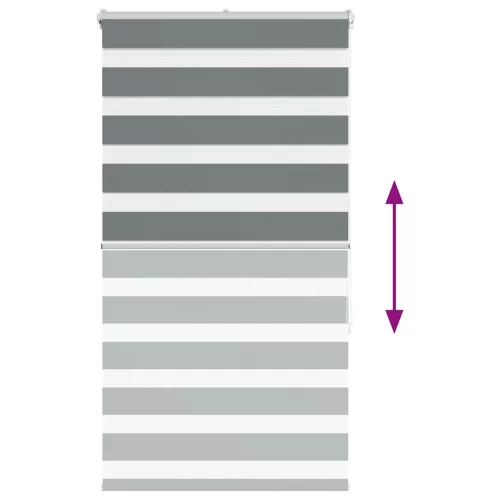  zebrafüggönnyel sötét szürke szövetszélesség 85,9 cm poliészter