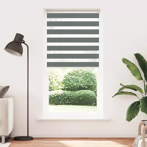  zebrafüggönnyel sötét szürke szövetszélesség 100,9cm poliészter