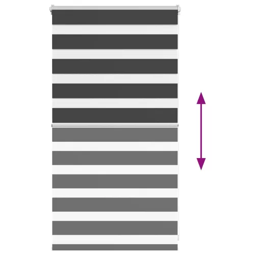  zebrafüggönnyel fekete szövetszélesség 65,9 cm poliészter