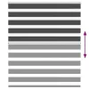  zebrafüggönnyel fekete szövetszélesség 130,9 cm poliészter