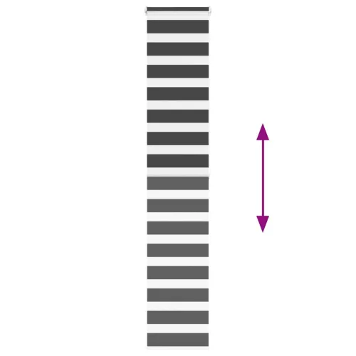  zebrafüggönnyel fekete szövetszélesség 35,9 cm poliészter