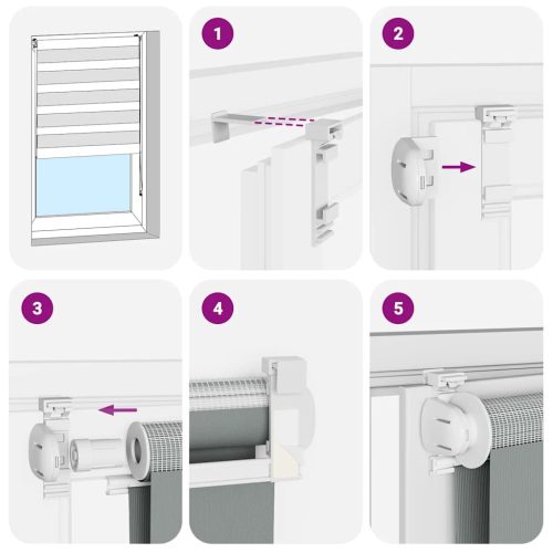  zebrafüggönnyel 150x100 cm szövetszélesség 145,9cm poliészter