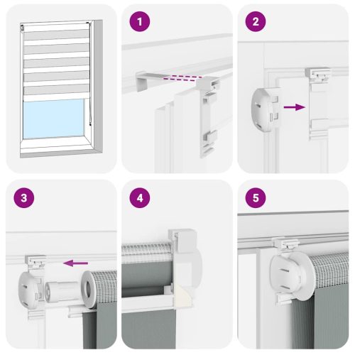  zebrafüggönnyel 70x200 cm szövetszélesség 65,9 cm poliészter