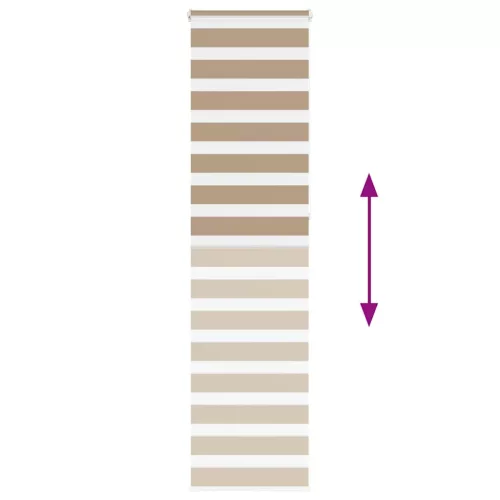  zebrafüggönnyel homokbarna szövetszélesség 55,9 cm poliészter