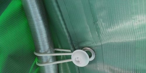 TP 2,4x3,6m ponyvagarázs, PVC 800N ponyva - zöld