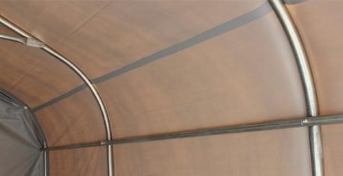 TP 2,4x3,6m ponyvagarázs, PVC 800N ponyva - zöld