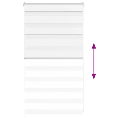  zebrafüggönnyel fehér szövetszélesség 65,9 cm poliészter