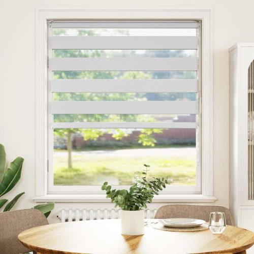  zebrafüggönnyel fehér szövetszélesség 110,9 cm poliészter