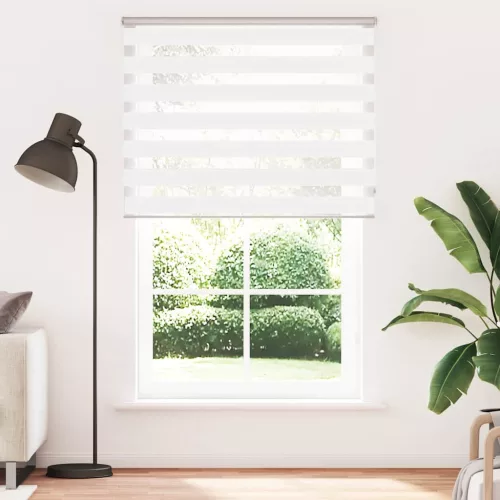  zebrafüggönnyel fehér szövetszélesség 145,9 cm poliészter