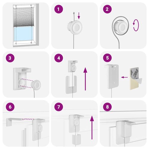  pliszírozott redőny antracit 60x100 cm szövetszélesség 59,4 cm