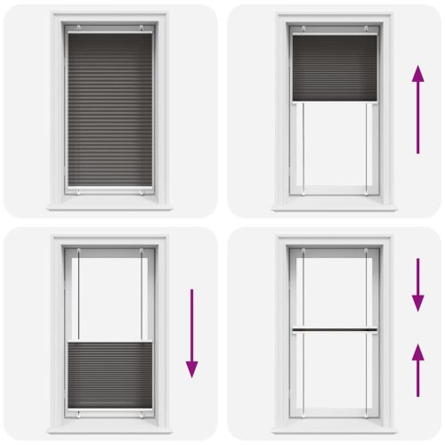  pliszírozott redőny fekete 75x100 cm szövetszélesség 74,4 cm