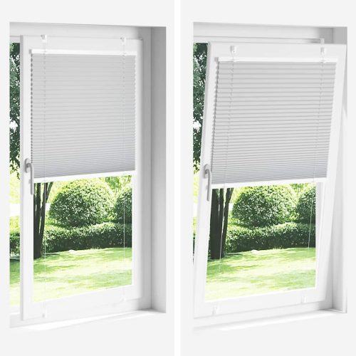  pliszírozott redőny fekete 75x100 cm szövetszélesség 74,4 cm