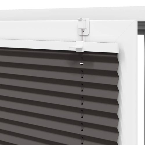  pliszírozott redőny fekete 75x100 cm szövetszélesség 74,4 cm