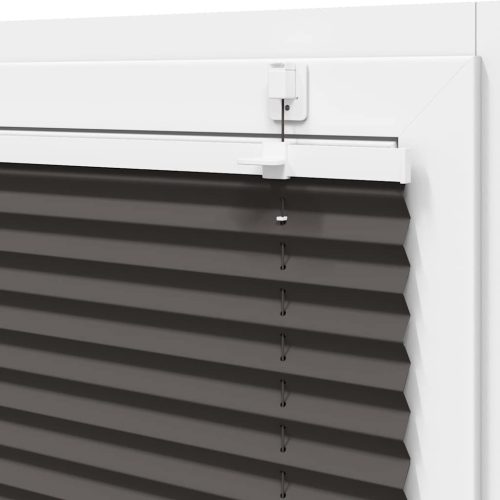  pliszírozott redőny fekete 75x100 cm szövetszélesség 74,4 cm