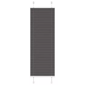    pliszírozott redőny fekete 45x150 cm szövetszélesség 44,4 cm